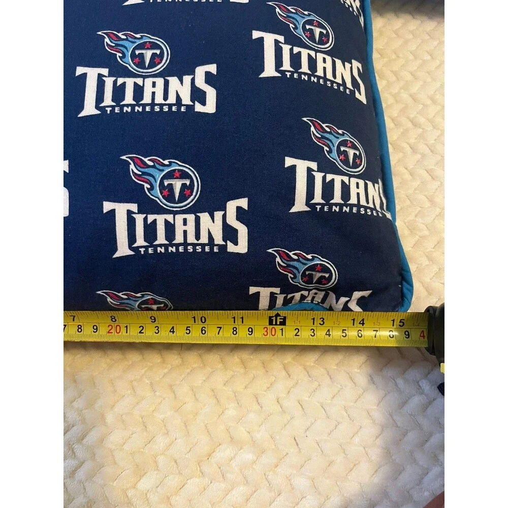 Titans NFL Blue Pillows Set Of Decorative Super Bowl Soft Light Use Football